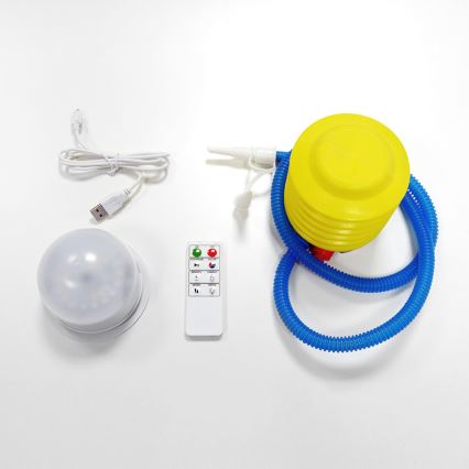 LED Taburet gonflabil cu telecomandă LED/5V/50cm