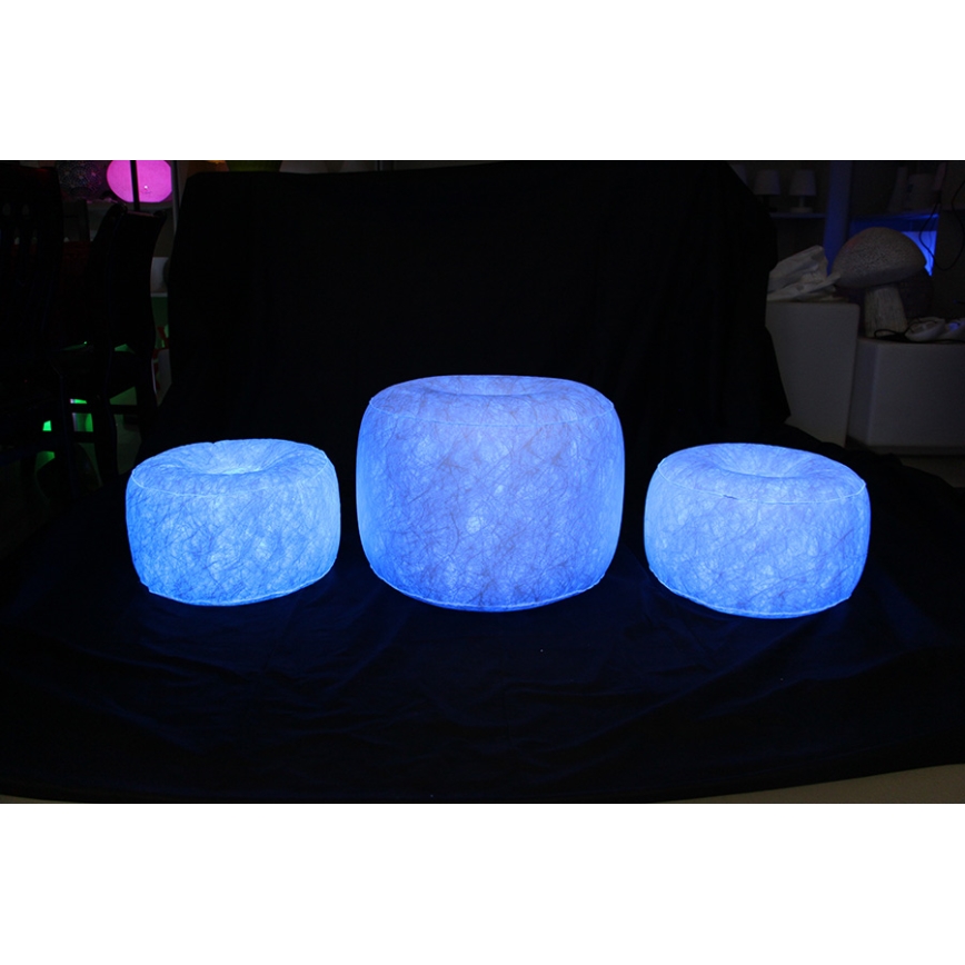 LED Taburet gonflabil cu telecomandă LED/5V/50cm