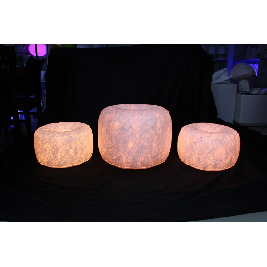 LED Taburet gonflabil cu telecomandă LED/5V/50cm
