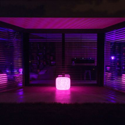 LED Taburet gonflabil cu telecomandă LED/5V/60cm