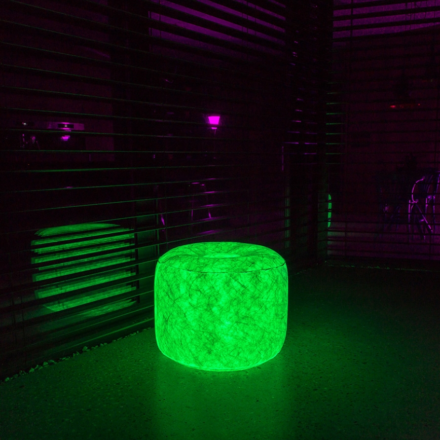 LED Taburet gonflabil cu telecomandă LED/5V/60cm