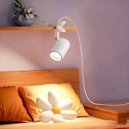 Lampă cu clemă PUNTO 1xGU10/9W/230V albă