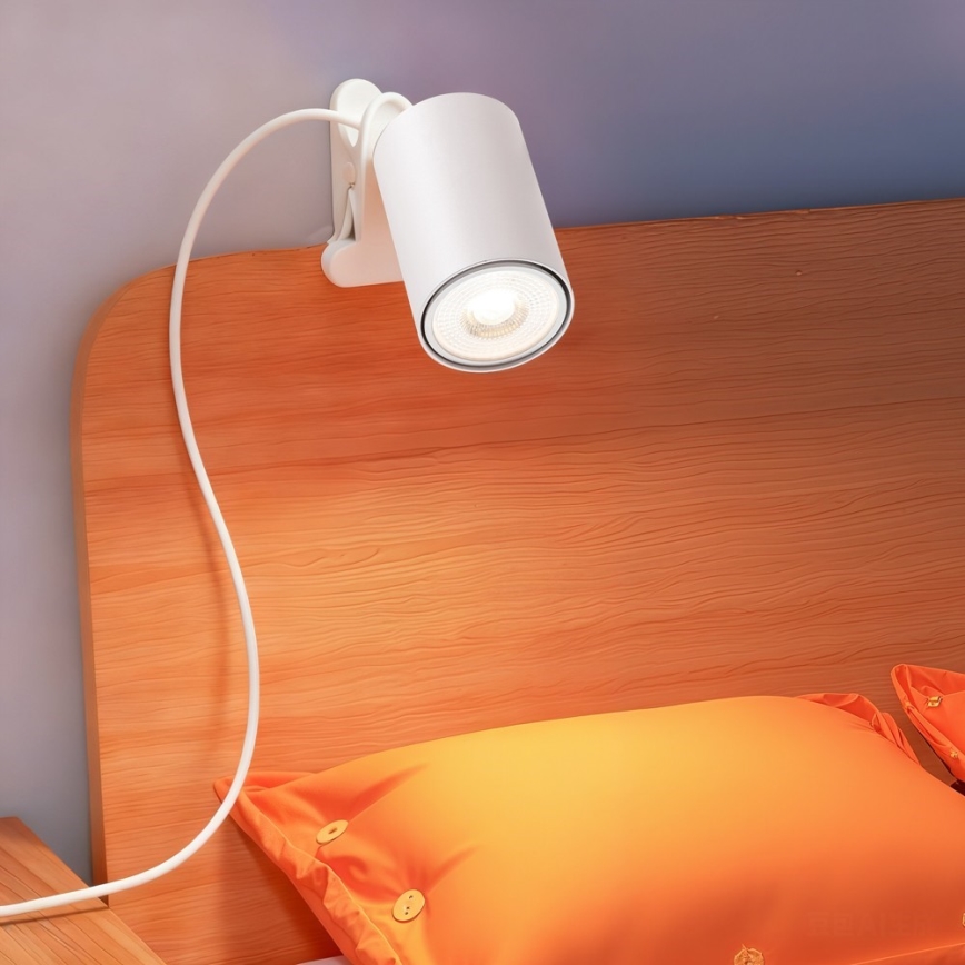 Lampă cu clemă PUNTO 1xGU10/9W/230V albă
