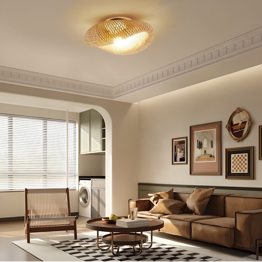 Plafonieră BOHO HILO 1xE27/40W/230V, diametru 60 cm