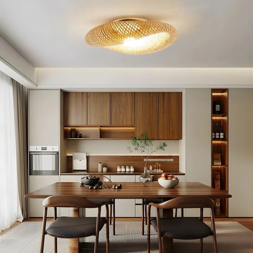 Plafonieră BOHO HILO 1xE27/40W/230V, Ø 80 cm