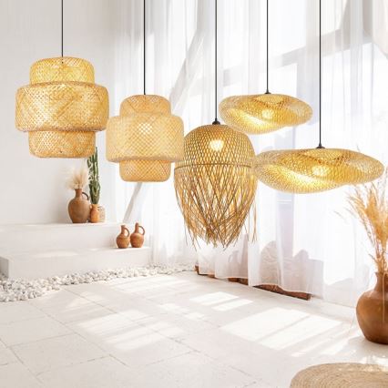 Plafonieră BOHO HILO 1xE27/40W/230V, Ø 80 cm