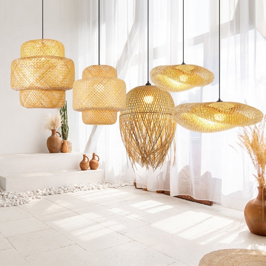 Plafonieră BOHO HILO 1xE27/40W/230V, Ø 80 cm