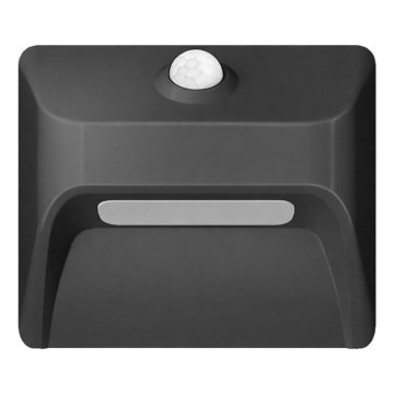 Immax 08307L - Lampă LED reîncărcabilă pentru trepte cu senzor STEP LIGHT LED/0,3W/3,7V 2200 mAh IP53 neagră