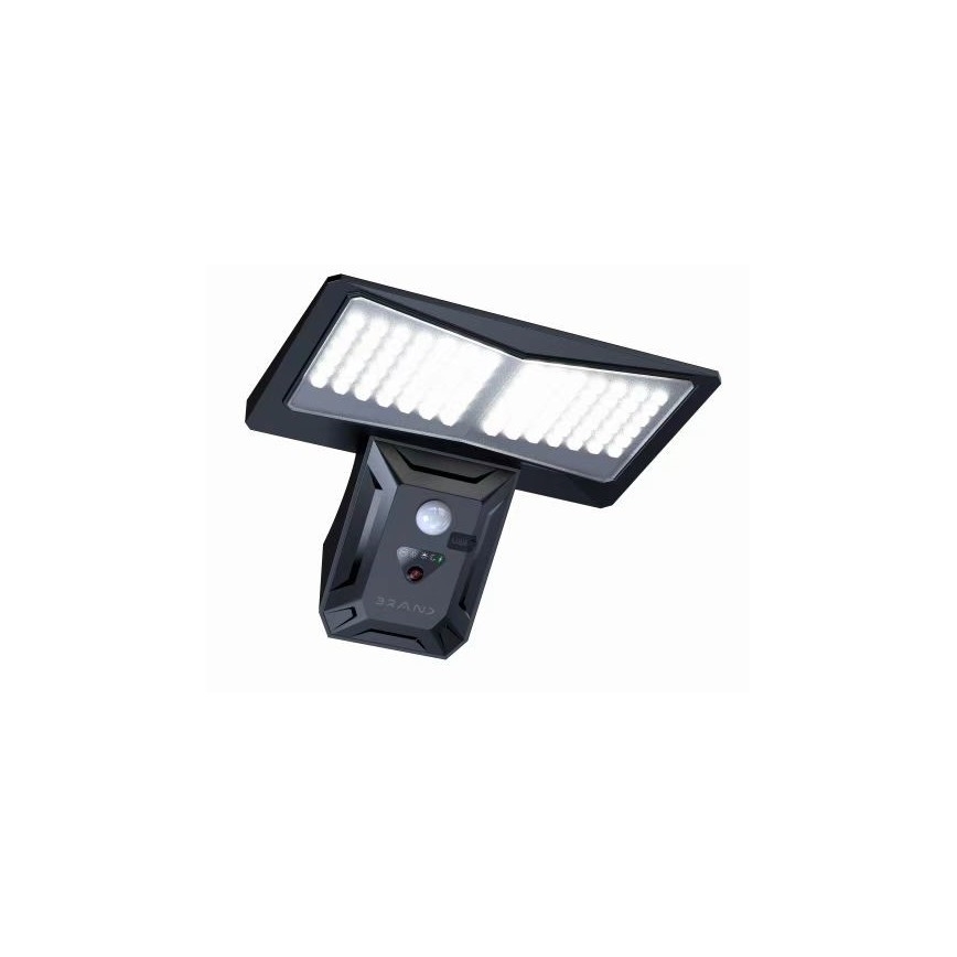 Aplică LED solară cu senzor LED/2,6W/5,5V IP65 negru