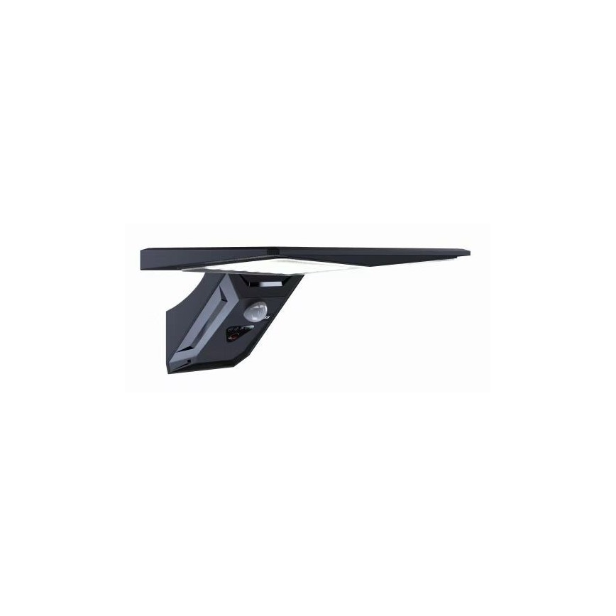 Aplică LED solară cu senzor LED/2,6W/5,5V IP65 negru