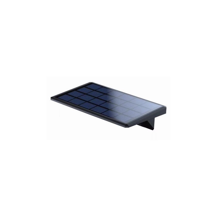 Aplică LED solară cu senzor LED/2,6W/5,5V IP65 negru