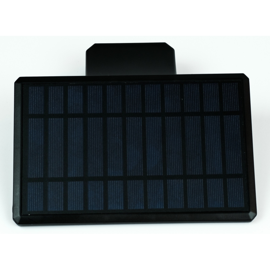 Aplică LED solară cu senzor LED/2,6W/5,5V IP65 negru
