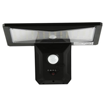 Aplică LED solară cu senzor LED/2,6W/5,5V IP65 negru