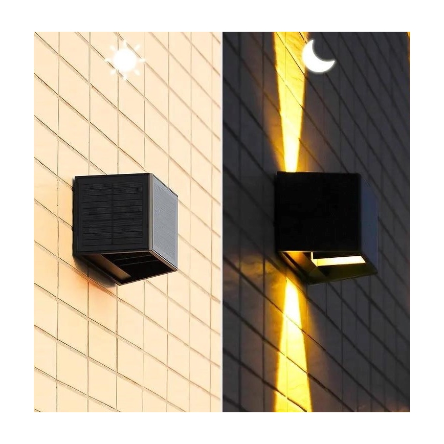 Lumină solară LED de perete cu senzor LED/2W/5V IP54 1300 mAh