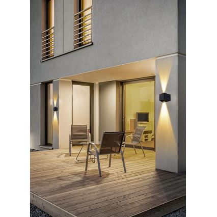 Lumină solară LED de perete cu senzor LED/2W/5V IP54 1300 mAh