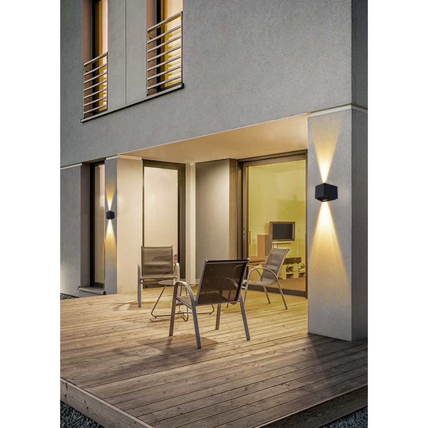 Lumină solară LED de perete cu senzor LED/2W/5V IP54 1300 mAh