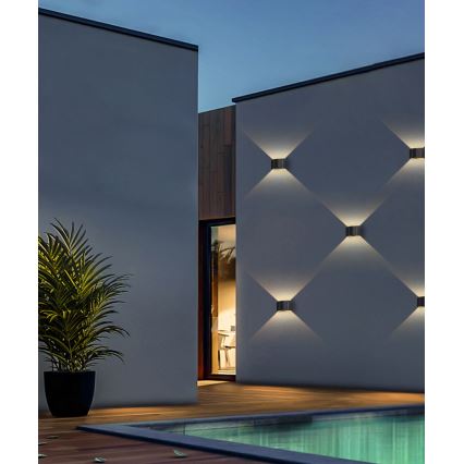 Lumină solară LED de perete cu senzor LED/2W/5V IP54 1300 mAh