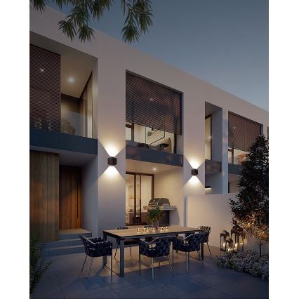 Lumină solară LED de perete cu senzor LED/2W/5V IP54 1300 mAh