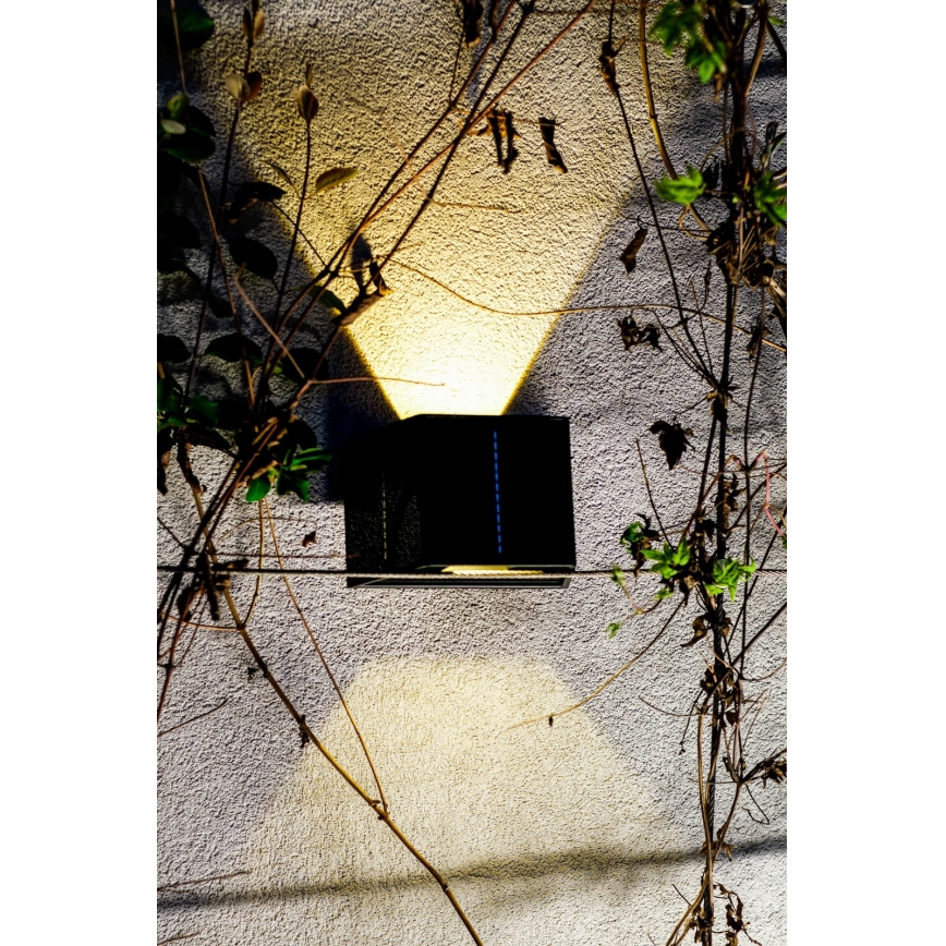 Lumină solară LED de perete cu senzor LED/2W/5V IP54 1300 mAh