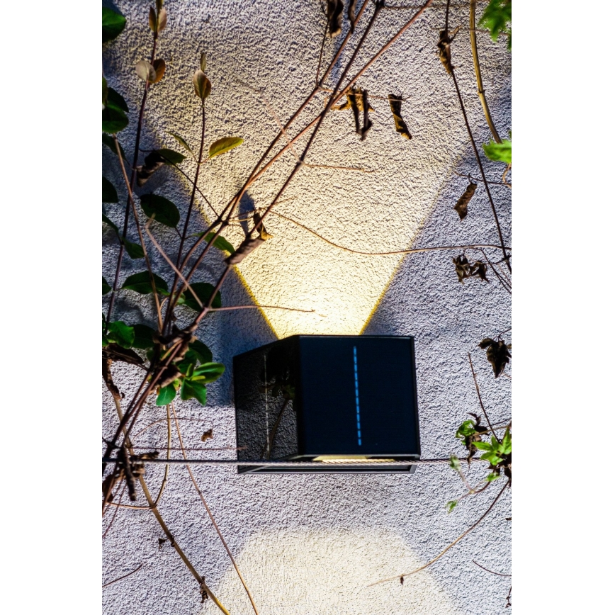 Lumină solară LED de perete cu senzor LED/2W/5V IP54 1300 mAh