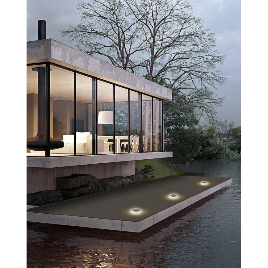 Iluminat solar LED exterior cu senzor LED/0,4W/3,2V IP54 500 mAh