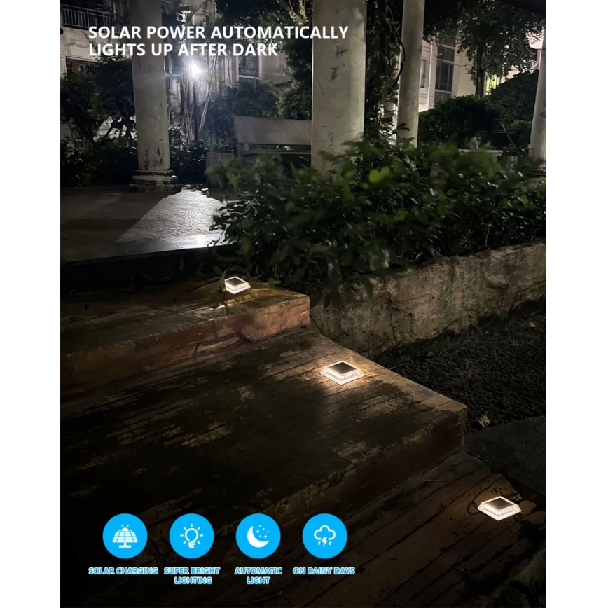 Iluminat solar LED exterior cu senzor LED/0,03W/1,2V IP54 800 mAh