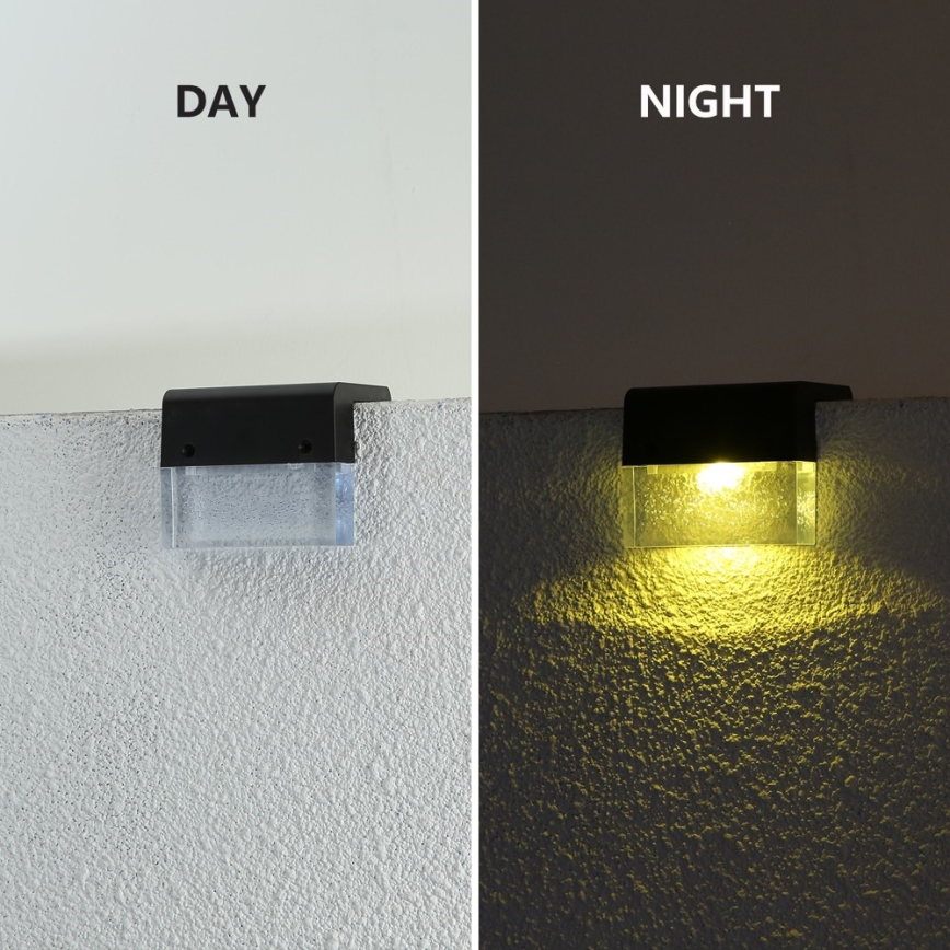 SET 2x LED RGB Lumină solară de perete LED/1W/1,2V 3500K IP65 600 mAh