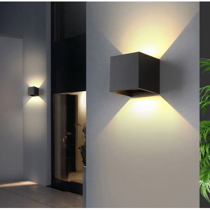 Immax 08510L - Aplica LED de perete exterior DICE LED/6W/230V 3000K IP65