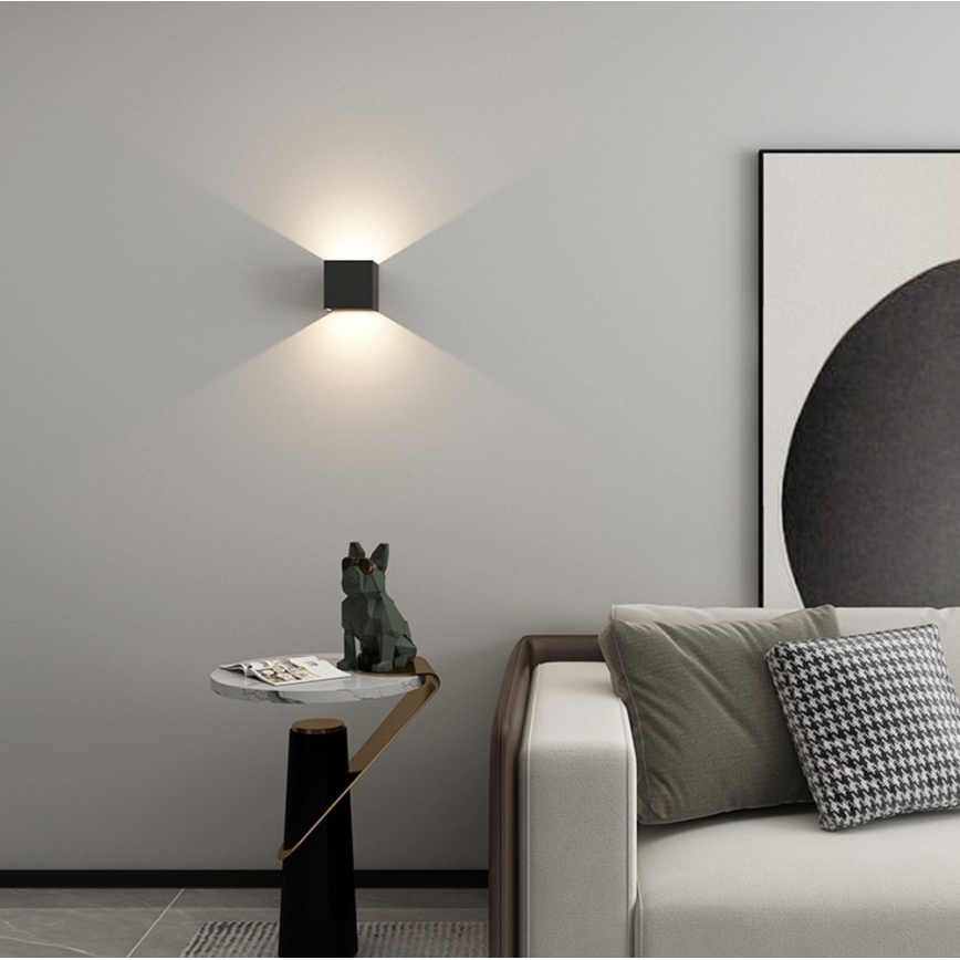 Immax 08510L - Aplica LED de perete exterior DICE LED/6W/230V 3000K IP65