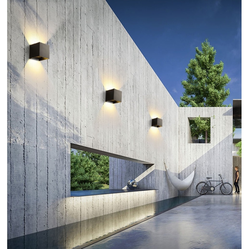 Immax 08510L - Aplica LED de perete exterior DICE LED/6W/230V 3000K IP65