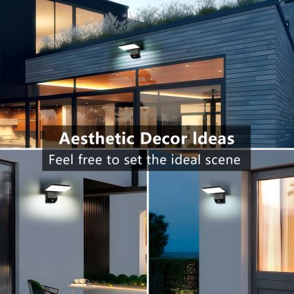 Aplică LED de exterior cu senzor MODERN LED/18W/230V IP65