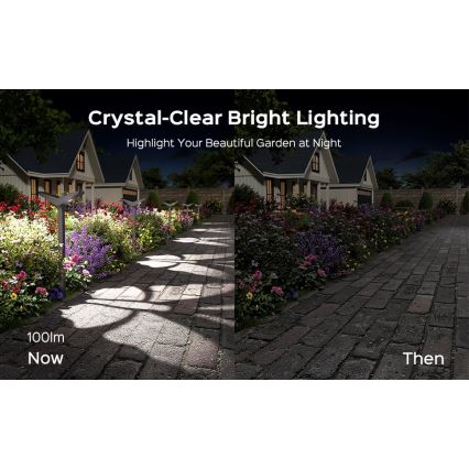 SUN BUTTERFLY Lampă solară cu senzor LED/1,5W/3,7V 3000/6000K IP65 1500 mAh