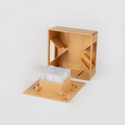 Aplica de perete LED pentru exterior LUXLINE, 6W, 230V, 3000K, IP54, stejar