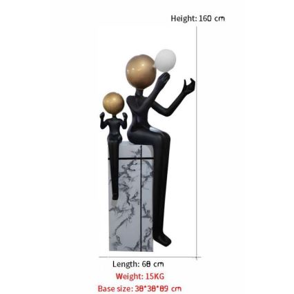 Lampadar SILUETTE 1xE27/40W/230V 160 cm Aura