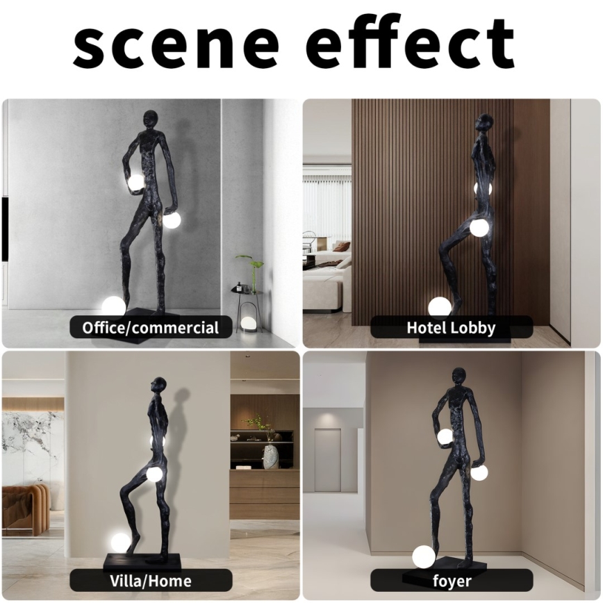 Lampadar SILUETTE 3xE27/60W/230V 185 cm Aura