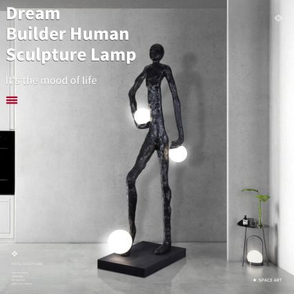 Lampadar SILUETTE 3xE27/60W/230V 185 cm Aura