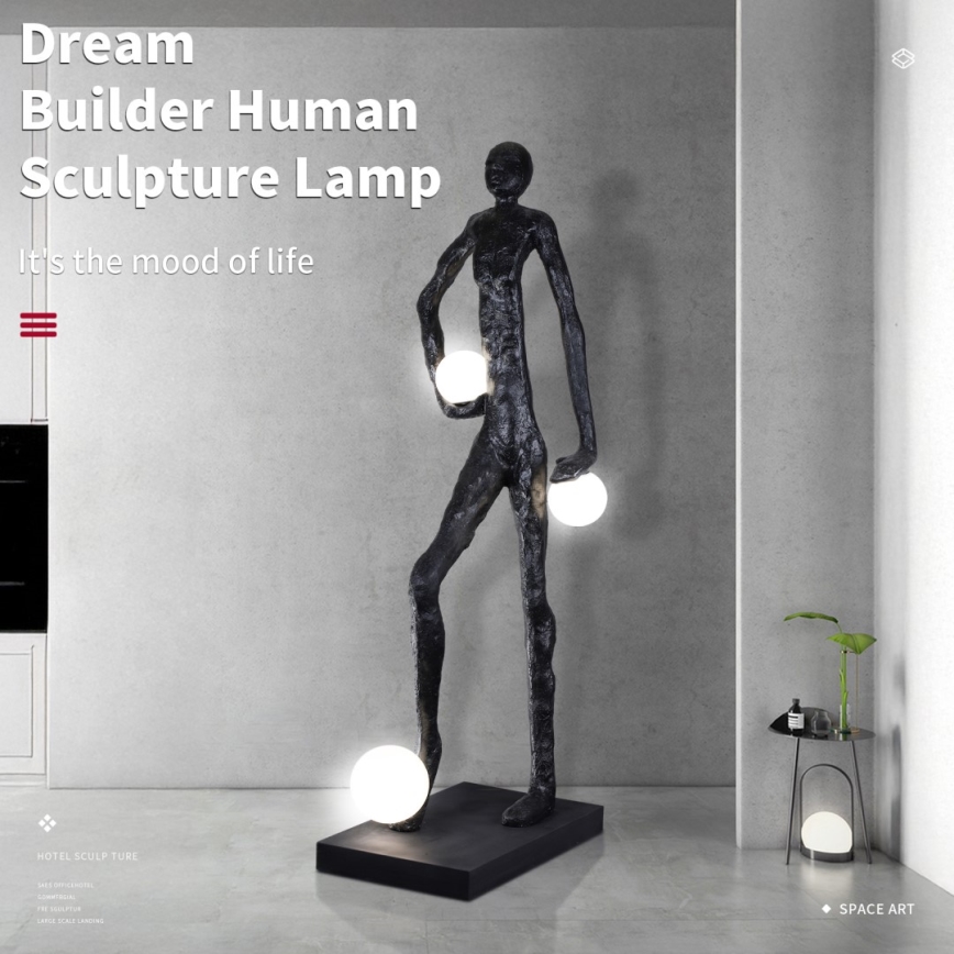 Lampadar SILUETTE 3xE27/60W/230V 185 cm Aura