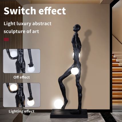 Lampadar SILUETTE 3xE27/60W/230V 185 cm Aura