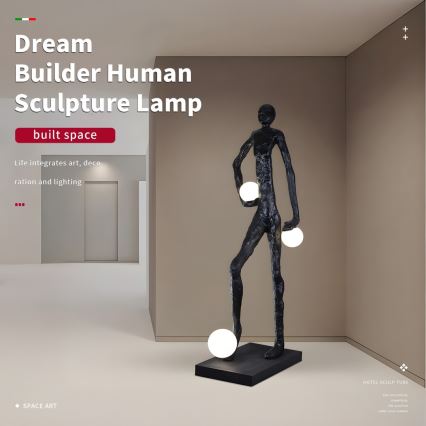Lampadar SILUETTE 3xE27/60W/230V 185 cm Aura