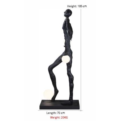Lampadar SILUETTE 3xE27/60W/230V 185 cm Aura