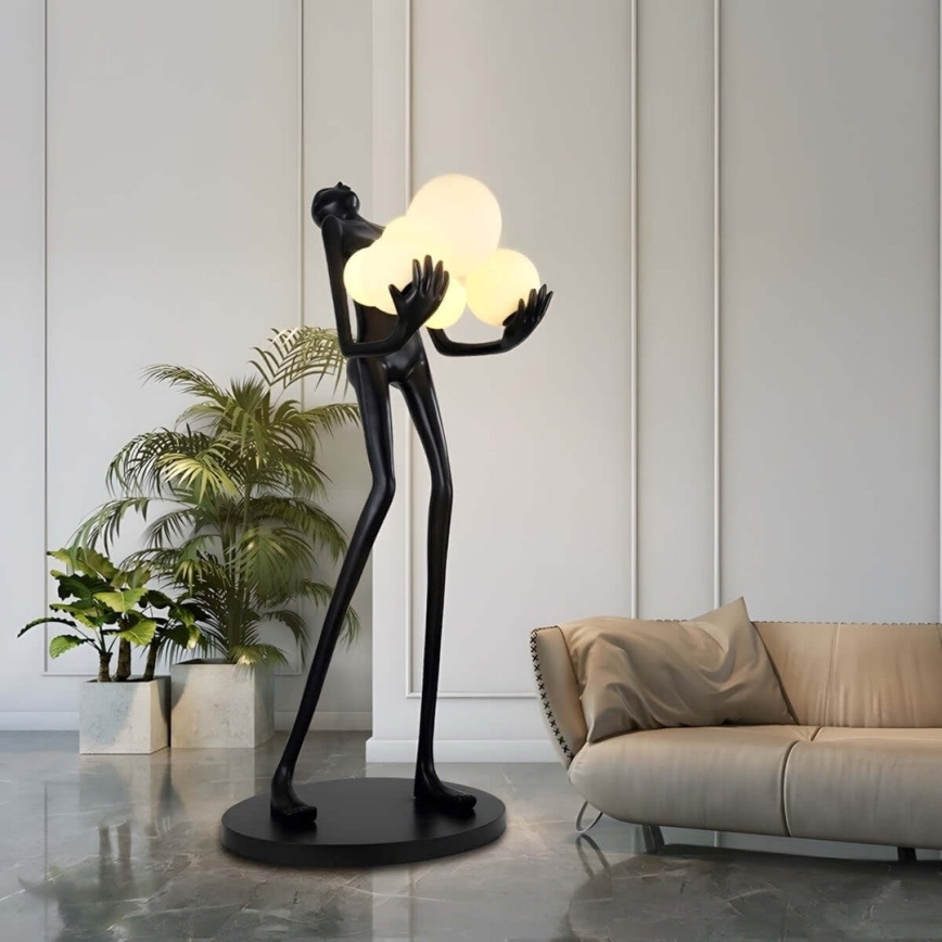 Lampadar SILUETTE 6xE27/25W/230V 180 cm Human Ball