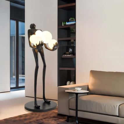 Lampadar SILUETTE 6xE27/25W/230V 180 cm Human Ball