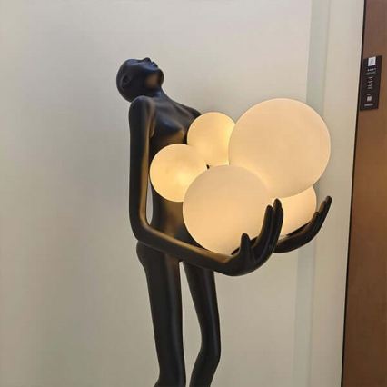 Lampadar SILUETTE 6xE27/25W/230V 180 cm Human Ball