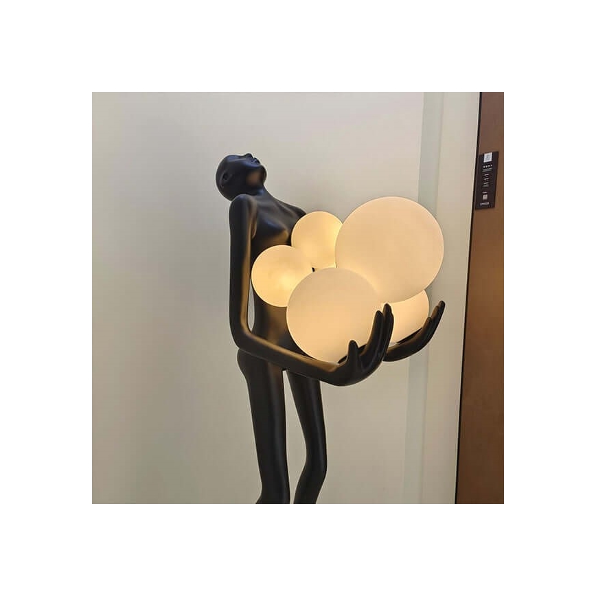 Lampadar SILUETTE 6xE27/25W/230V 180 cm Human Ball
