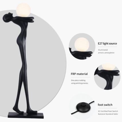 Lampă de podea SILUETTE 1xE27/25W/230V 175 cm Human Woman