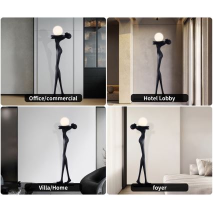 Lampă de podea SILUETTE 1xE27/25W/230V 175 cm Human Woman