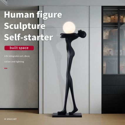 Lampă de podea SILUETTE 1xE27/25W/230V 175 cm Human Woman