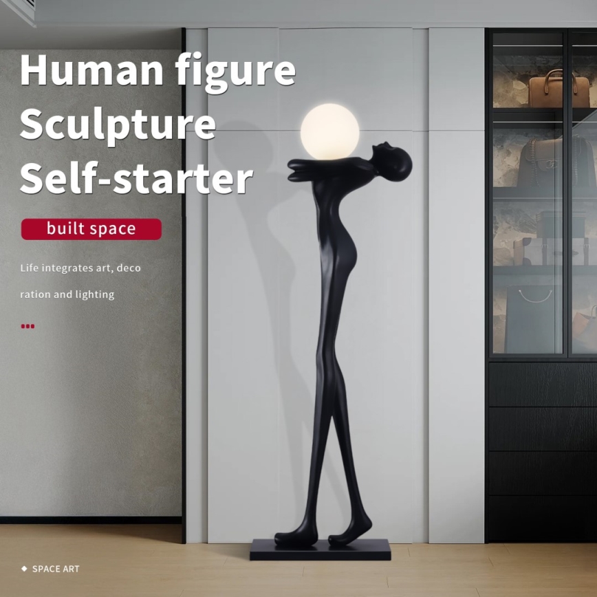 Lampă de podea SILUETTE 1xE27/25W/230V 175 cm Human Woman