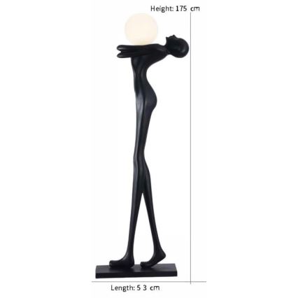 Lampă de podea SILUETTE 1xE27/25W/230V 175 cm Human Woman