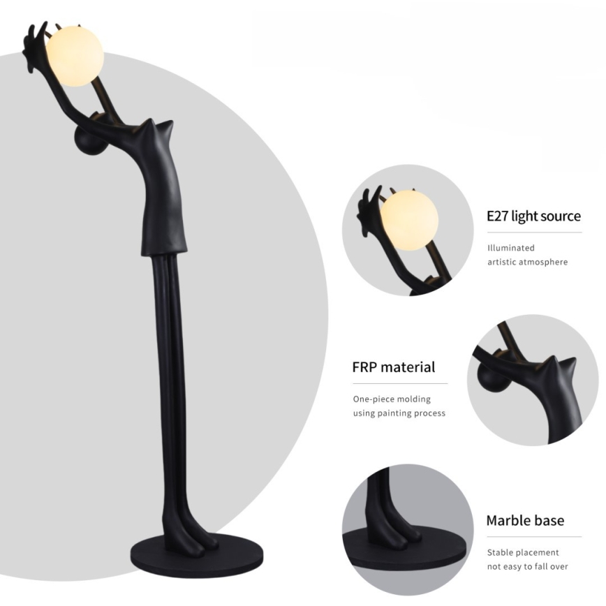 Lampă de podea SILUETTE 1xE27/25W/230V 210 cm Human Girl